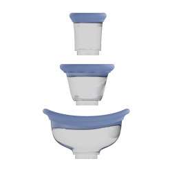 Arousing - Rechargeable Vulva and Breast Pump - Blue