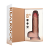 Vibrating and Rotating Straight Cock with Balls - 8 / 20,5 cm - Flesh
