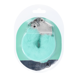 Heavy-duty Fluffy Handcuffs - Powder Green