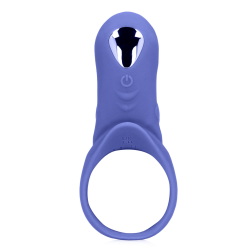 Vibrating Cockring with Clit Stimulation - Tamiya Blue