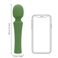 Powerful Wand Vibrator Massager with Still Handle - Green Mumba