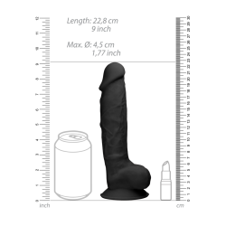 Silicone Dildo with Balls - 9 / 23 cm