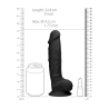 Silicone Dildo with Balls - 9 / 23 cm