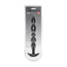 Multi Textured Silicone Flared Anal Probe - Black