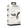 Vibrating Beaded Silicone Prostate Massager with Loop - Black