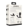 Vibrating and Rotating Silicone Anal Plug with Ball Stimulator - Black