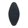 Tri Bulb Vibrating Silicone Anal Plug - Black