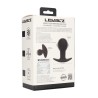 Single Bulb Vibrating Silicone Anal Plug - Black