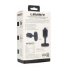 Hexagonal Vibrating Silicone Anal Plug - M - Black