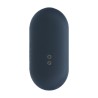 Hexagonal Vibrating Silicone Anal Plug - M - Black