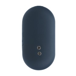 Hexagonal Vibrating Silicone Anal Plug - S - Black