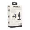 Classic Vibrating Silicone Anal Plug - M - Black