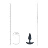Classic Vibrating Silicone Anal Plug - S - Black