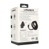 Dual Motor Silicone Cockring with Prostate Stimulator - Black