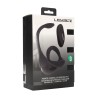 Remote Control Vibrating Silicone Tri O Cockring with Prostate Stimulator - Black