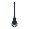 Remote Control Vibrating Silicone Tri O Cockring with Prostate Stimulator - Black