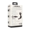 Vibrating Silicone Prostate Stimulator with Tri O Cockring - Black