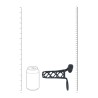 Vibrating Cage Silicone Cock Sleeve and Ball Ring - Black