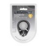 Liquid Silicone Single Weighted Ball Cockring - Black