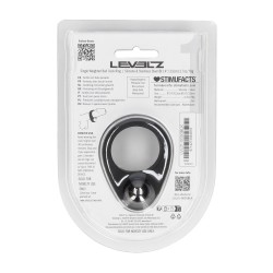 Liquid Silicone Single Weighted Ball Cockring - Black