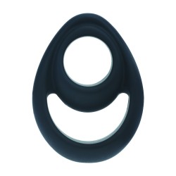 Double Ergo Silicone Cockring - Black