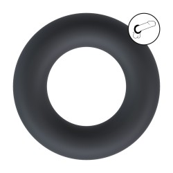 Liquid Silicone Cockring - L - Black