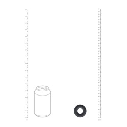 Liquid Silicone Cockring - S - Black