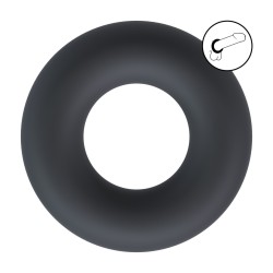 Solid Silicone Cockring - XS - Black