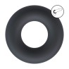 Solid Silicone Cockring - XS - Black