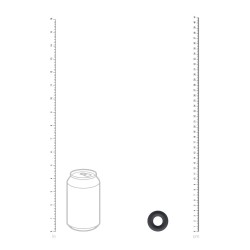 Solid Silicone Cockring - XS - Black