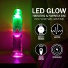 LED Vibrating Straight Cock - 6 / 15 cm - Transparent