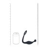 Silicone Cockring with Prostate Stimulator - L - Black