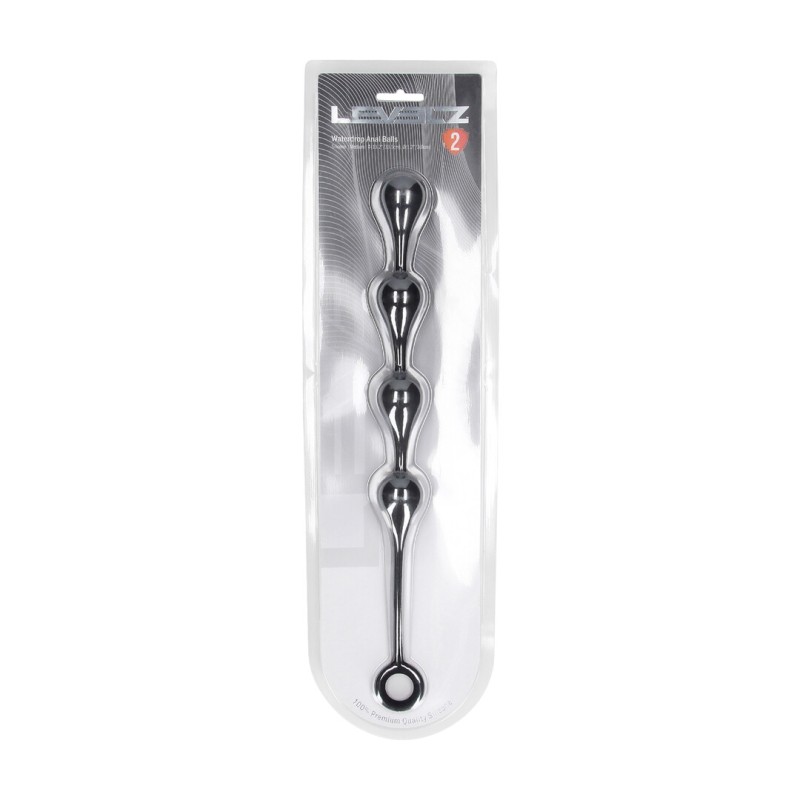 Waterdrop Silicone Anal Balls -M - 30mm - Black