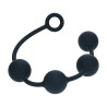 Round Silicone Anal Balls - XL - 50mm - Black