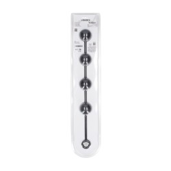 Round Silicone Anal Balls - XL - 50mm - Black