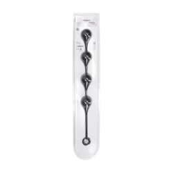 Silicone Waterdrop Anal Balls - XL - 50mm - Black