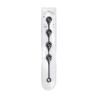Silicone Waterdrop Anal Balls - XL - 50mm - Black