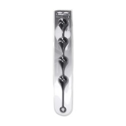Silicone Waterdrop Anal Balls - XXL - 60mm - Black