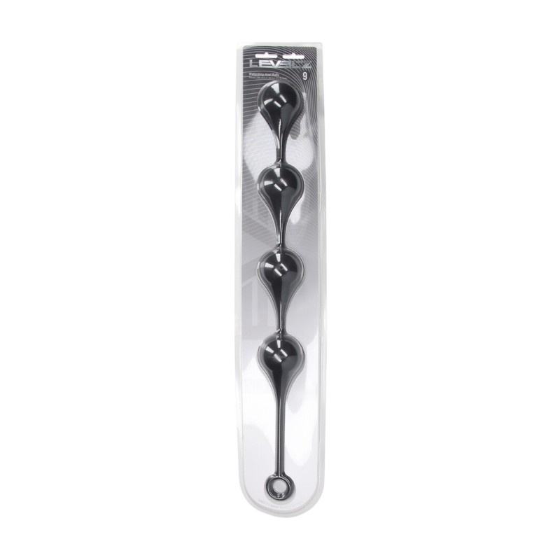 Silicone Waterdrop Anal Balls - XXL - 60mm - Black