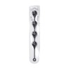 Silicone Waterdrop Anal Balls - XXL - 60mm - Black