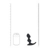 Full Double Ripple Silicone Prostate Massager - Black