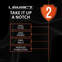 Slim Silicone Anal Plug - XL - Black