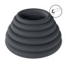 Classic Silicone Cockring Set of 6 - Black