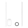 Wide O Silicone Cockring - XL - 50mm - Black