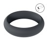 Wide O Silicone Cockring - XL - 50mm - Black