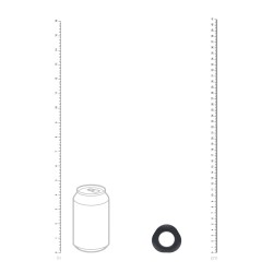 Ergo Liquid Silicone Cockring - Black