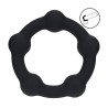 Beaded Silicone Cockring - M - 35mm - Black