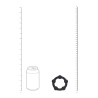Beaded Silicone Cockring - L - 45mm - Black