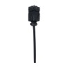 Detachable Wide Adjustable Silicone Lasso Cockring - 5mm - Black