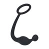 Silicone Cockring with Prostate Stimulator - S - Black